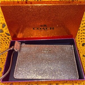 Coach Glitter Wristlet NWOT